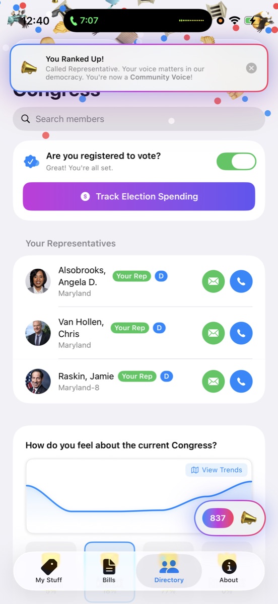 Your representatives